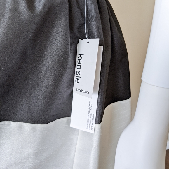 NWT High Waisted Color Block Stripe Skirt - Picture 4 of 6